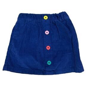 Mini Boden 3-4 Years corduroy Blue, Skirt Accent Buttons.